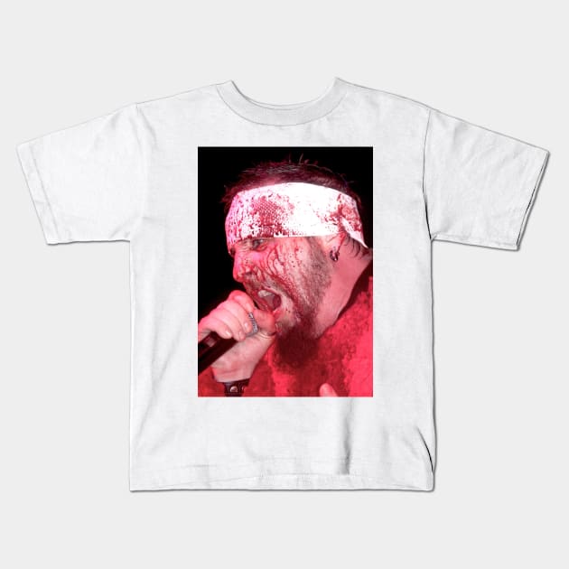 Chad Gray Mudvayne Photograph Kids T-Shirt by Concert Photos